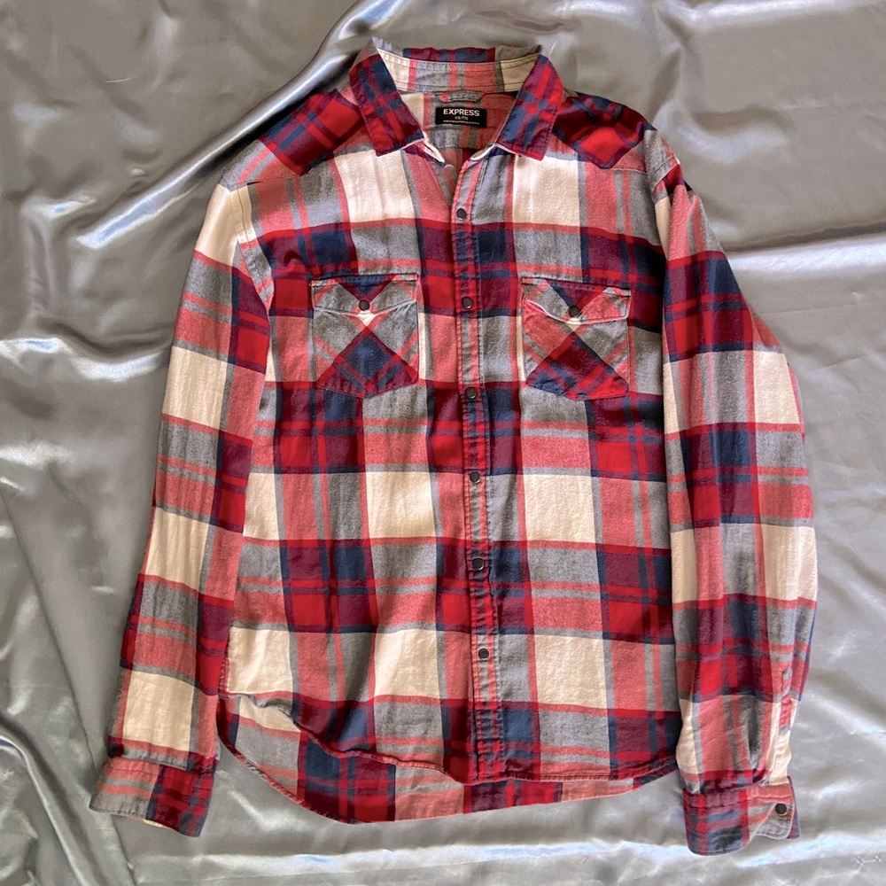 Express Flannel Button Down Shirt